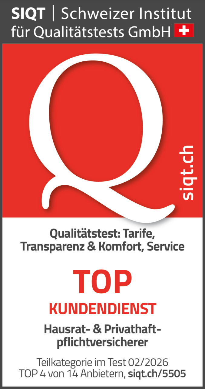 simpego Testsieger Hausratversicherung SIQT 2026: Top Kundendienst